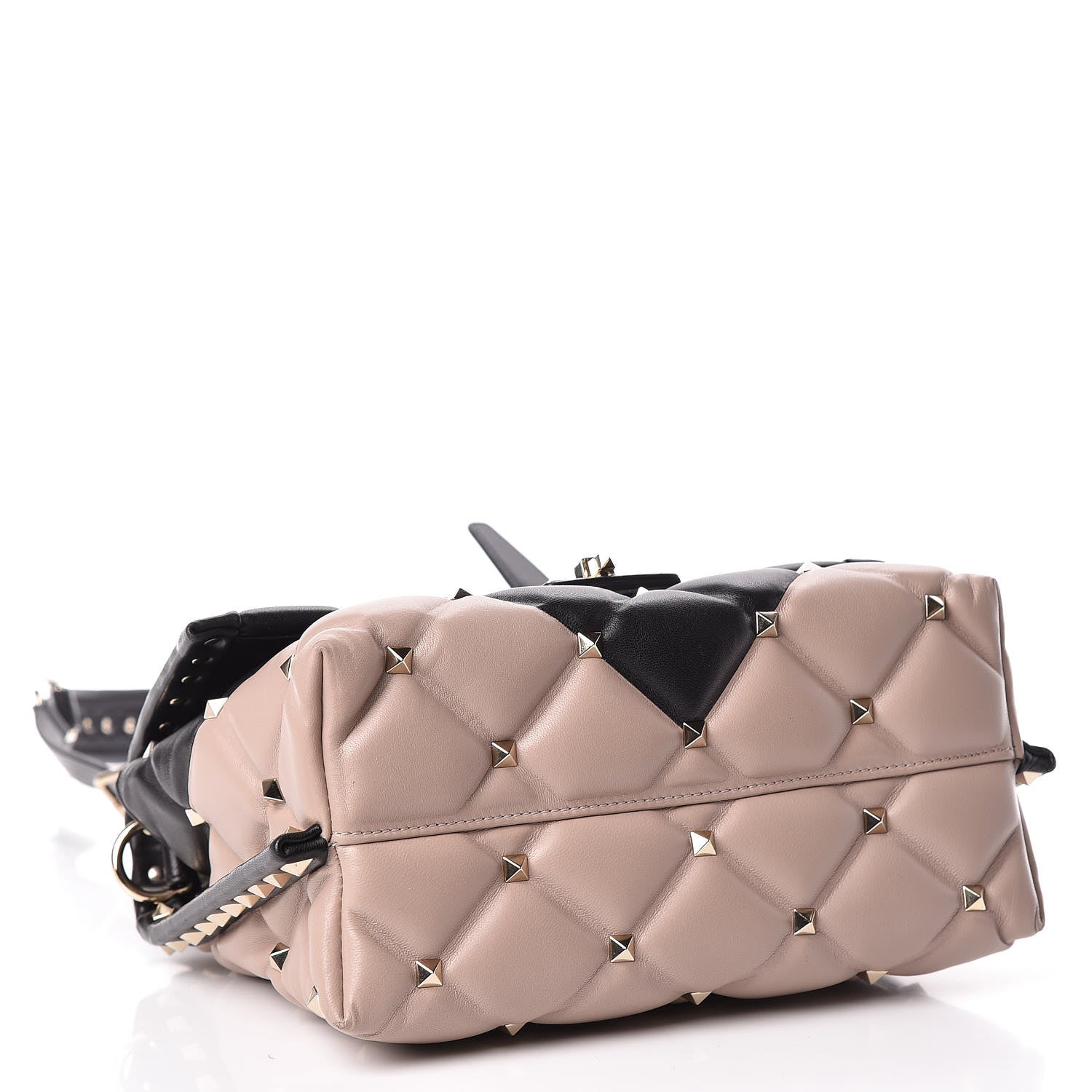 Valentino Garavani Nappa Medium Candystud Top Handle Bag Black Poudre 4 of 16