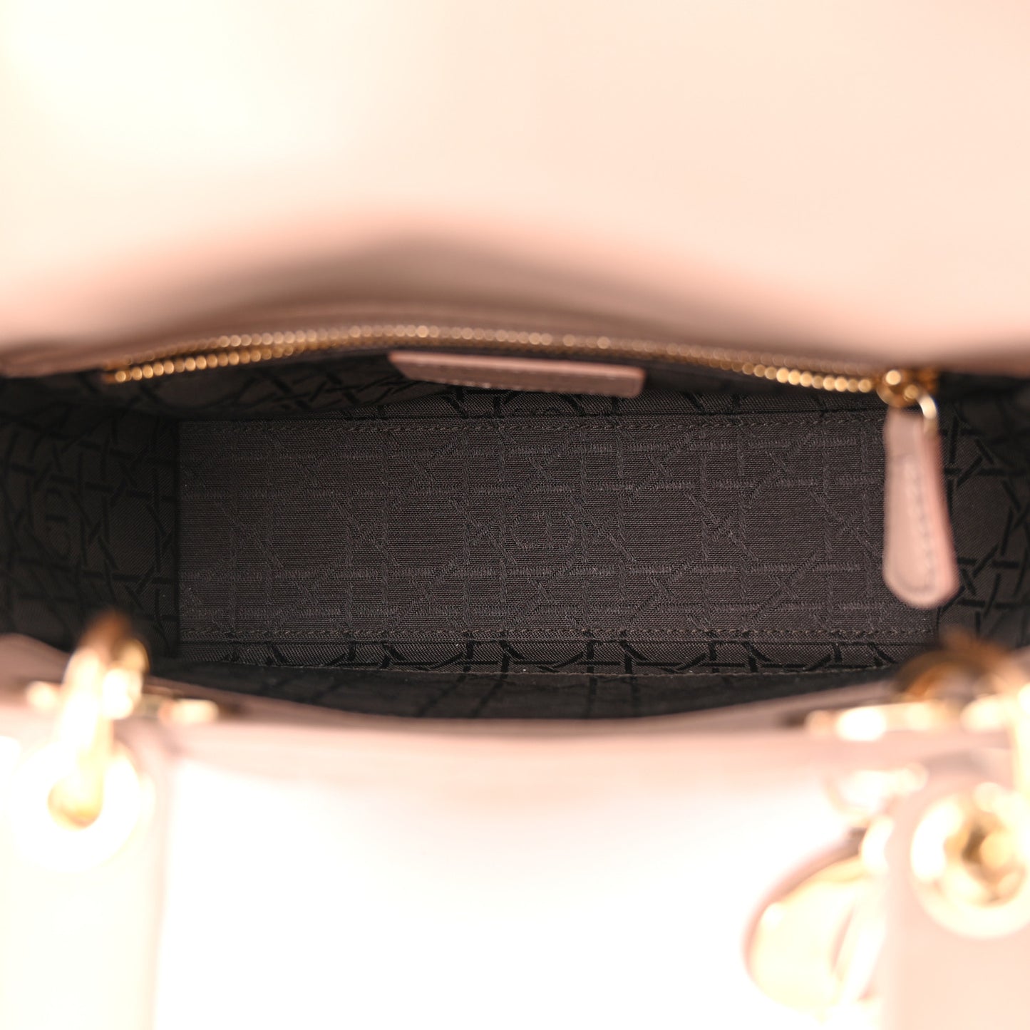 Lambskin Cannage Small Lucky Badges My Lady Dior Fard
