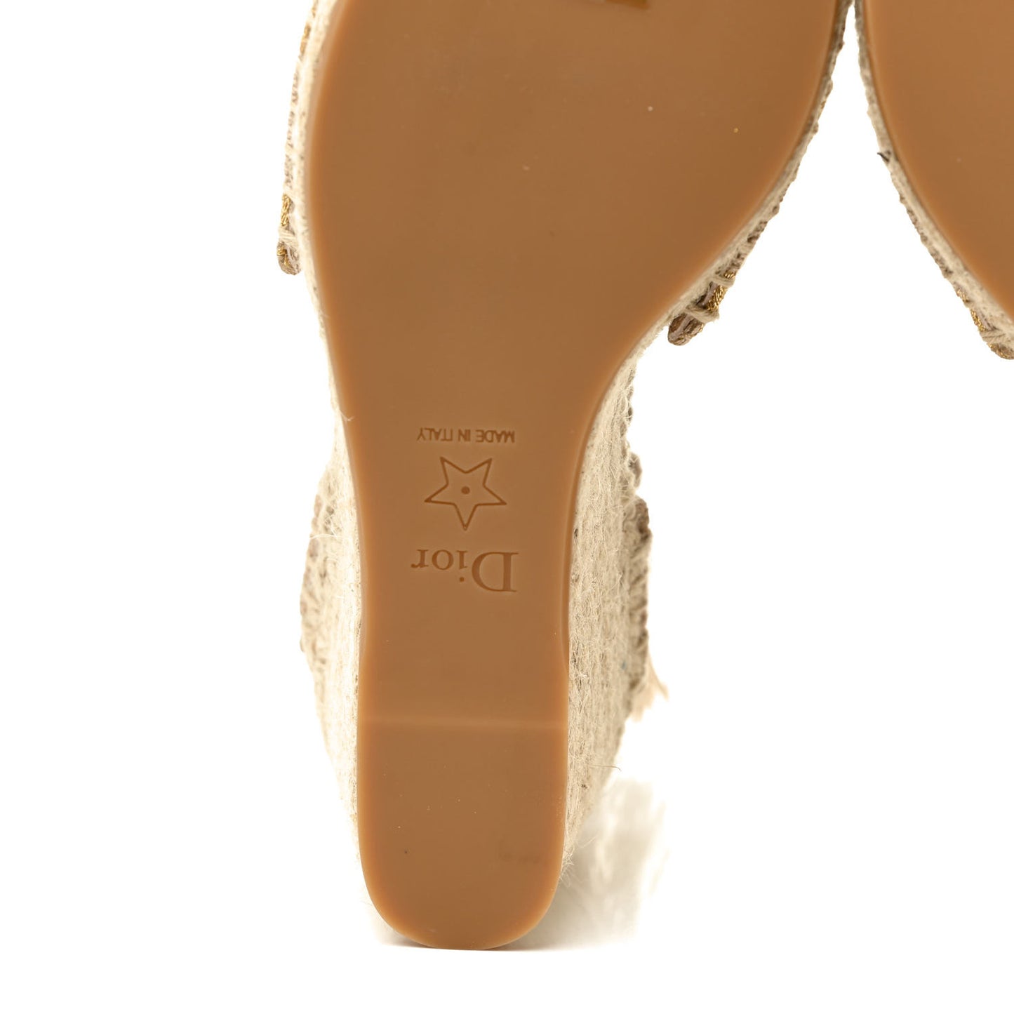 Canvas Embroidered Granville Ankle Tie Espadrille Wedges 37 Cream
