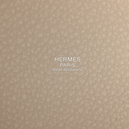 Hermes Taurillon Clemence Picotin Lock 18 PM Beton 6 of 11