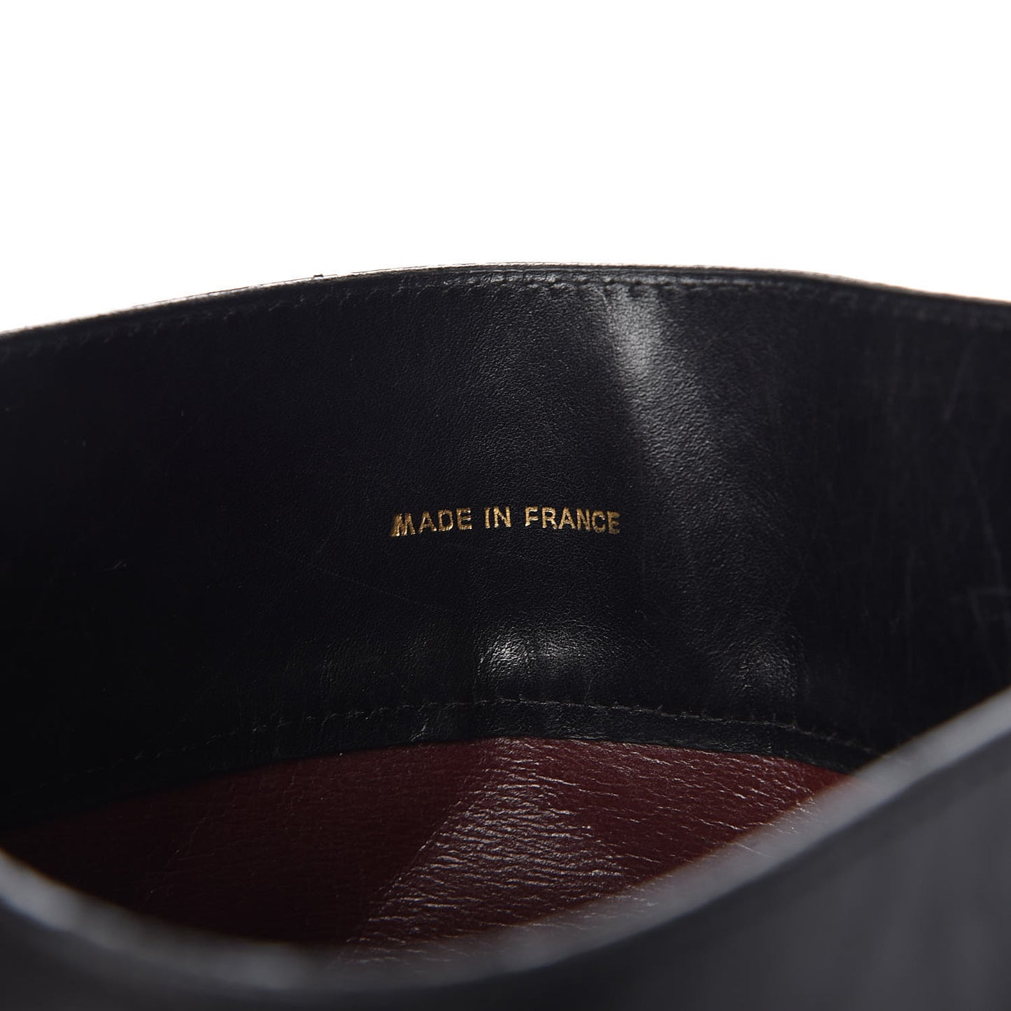 Lambskin Stitched CC Flat Tote Black