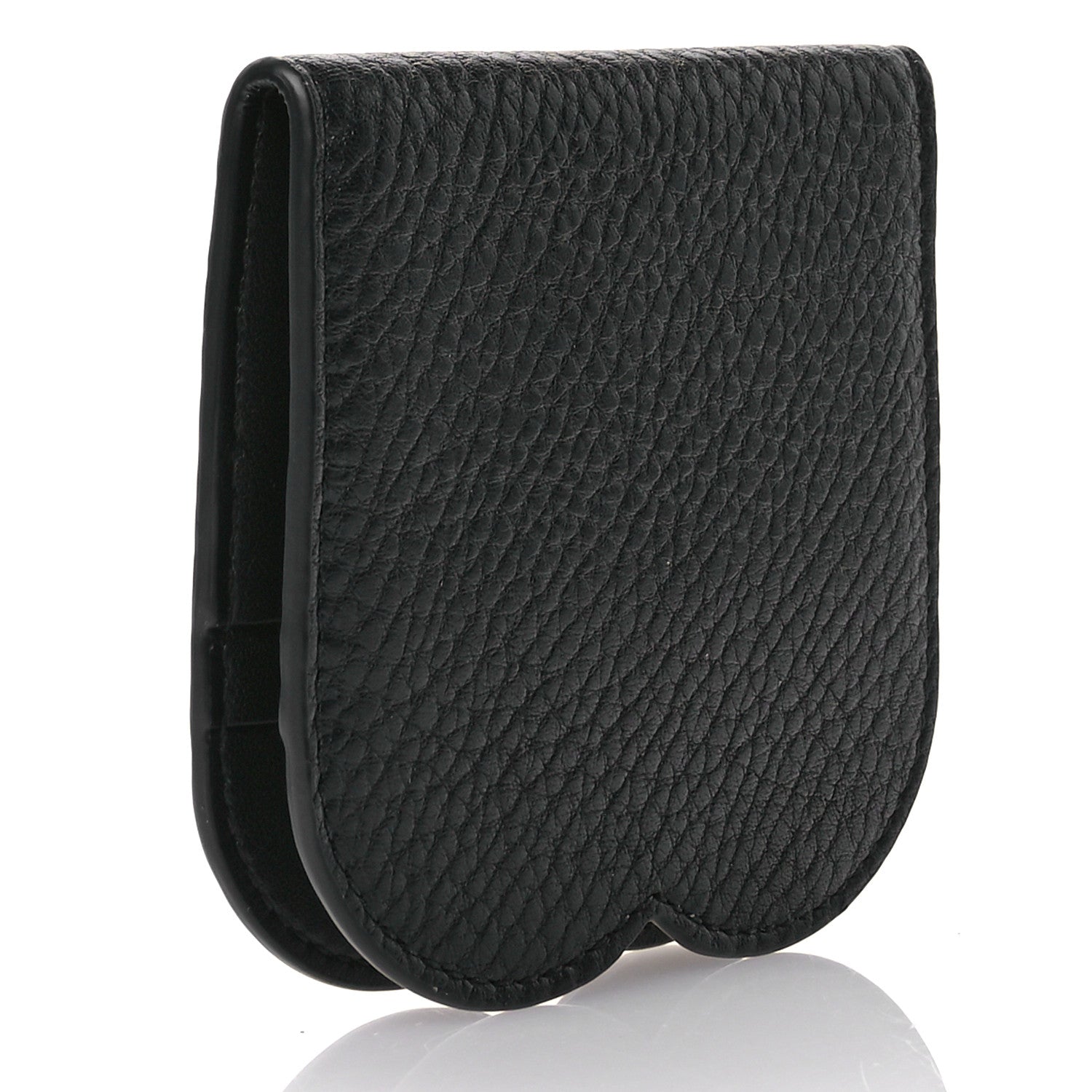 Burberry Grainy Calfskin Chess Card Case Black 3 of 8