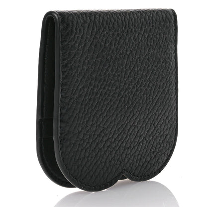 Burberry Grainy Calfskin Chess Card Case Black 3 of 8