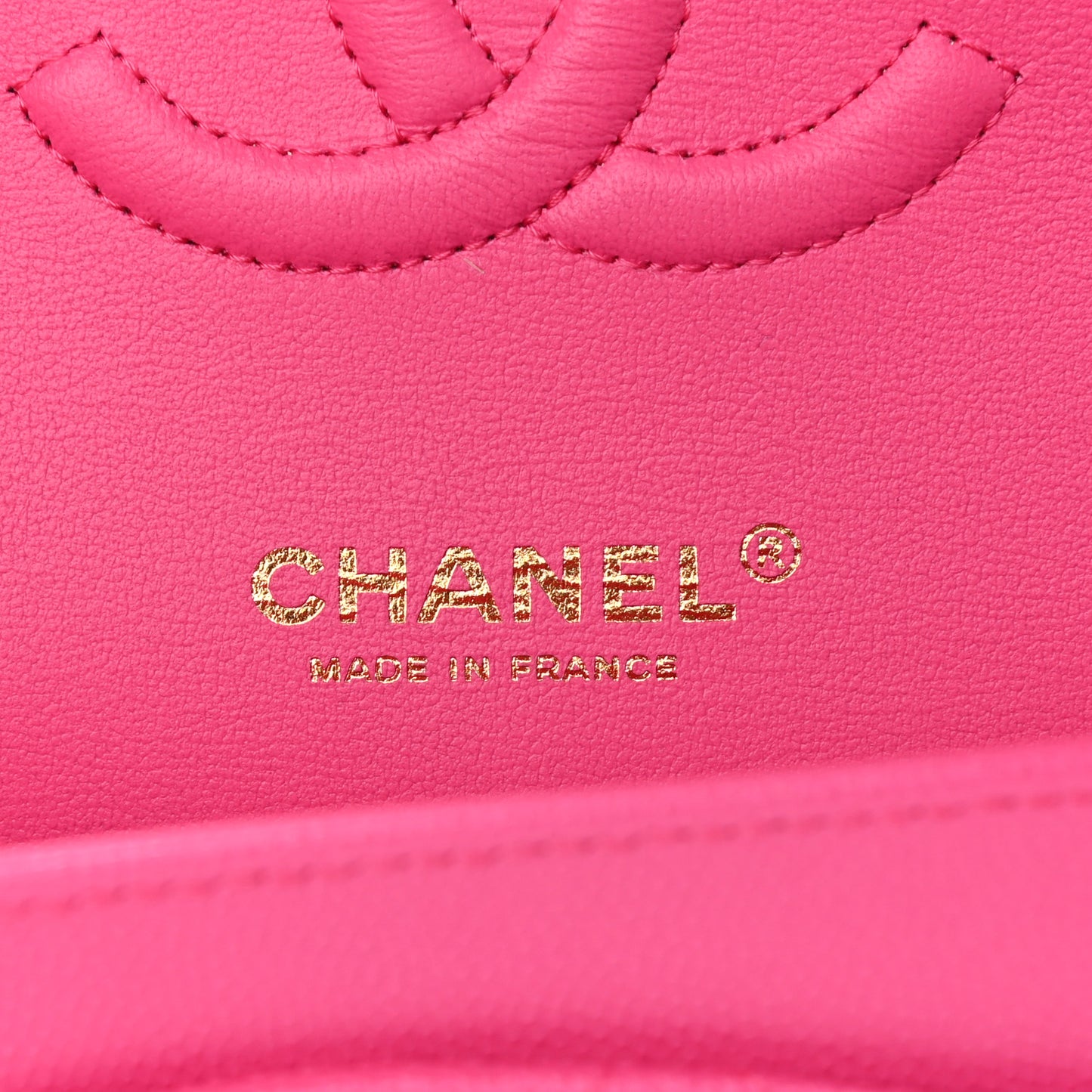 Caviar Quilted Medium Double Flap Dark Pink