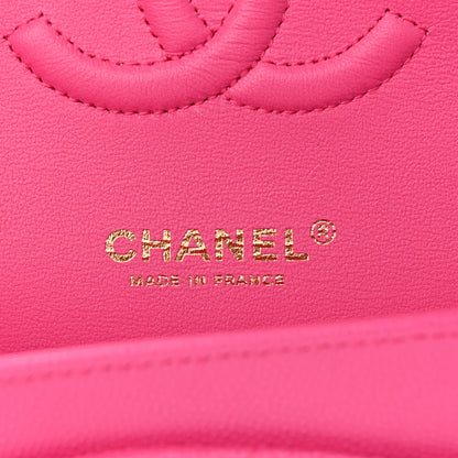 Chanel Caviar Quilted Medium Double Flap Dark Pink 7 of 10