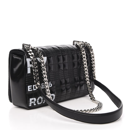 Burberry Patent Quilted Horseferry Print Small Lola Bag Black 3 of 10