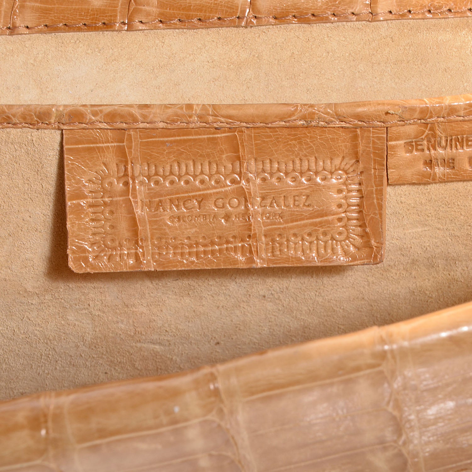 Nancy Gonzalez Crocodile Clutch Beige 6 of 8