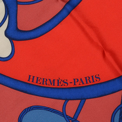 Hermes Silk Twill Coup de Fouet GM Scarf 140 Encre Violet Rose Indien 4 of 6
