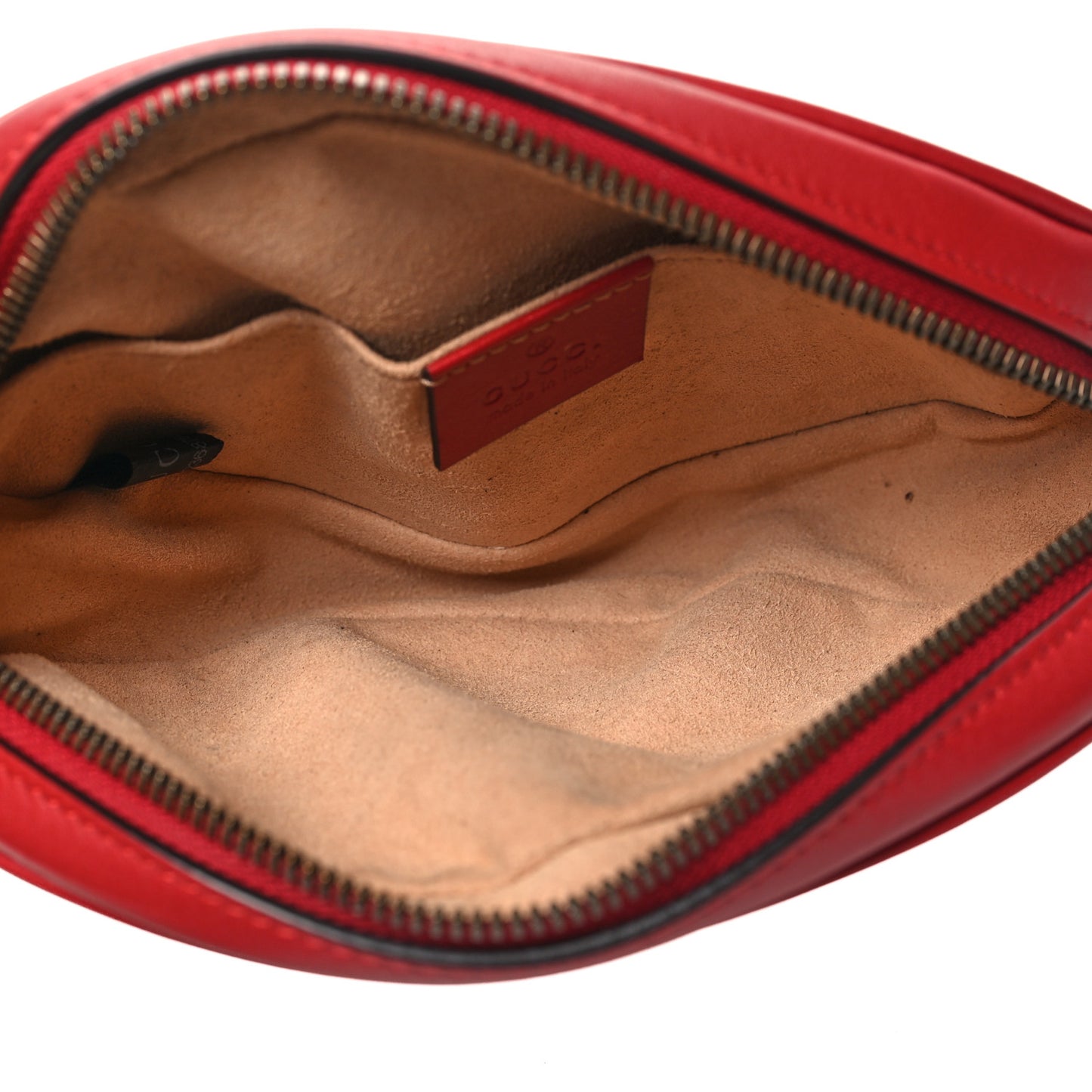 Calfskin Matelasse GG Marmont Belt Bag 85 34 Hibiscus Red