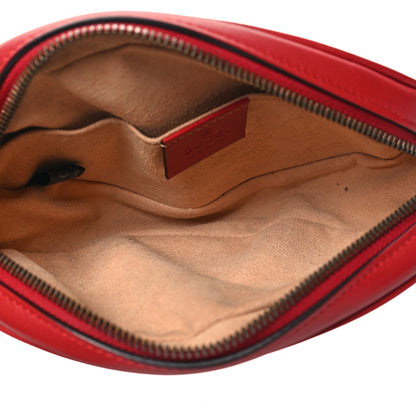 Gucci Calfskin Matelasse GG Marmont Belt Bag 85 34 Hibiscus Red 5 of 11