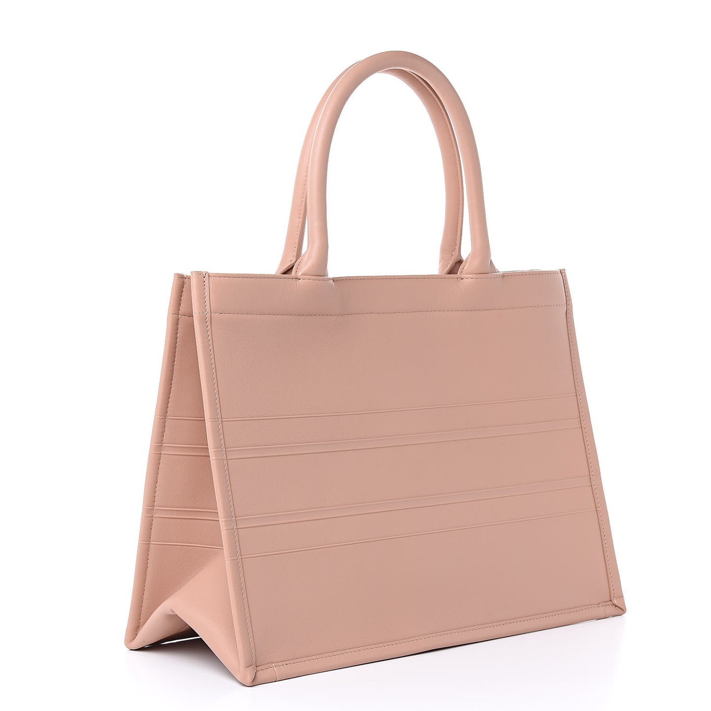 Calfskin Embossed Medium Book Tote Rose de Vents