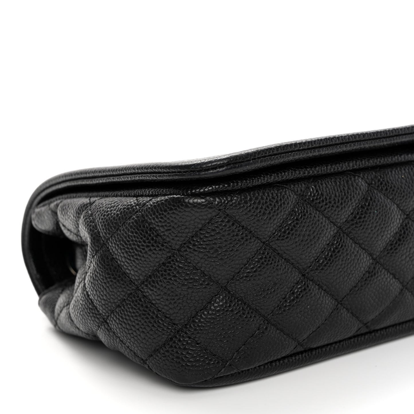 Caviar Medium Timeless CC Flap Navy Blue