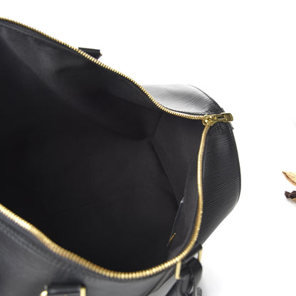 Louis Vuitton Epi Keepall 45 Black 4 of 9