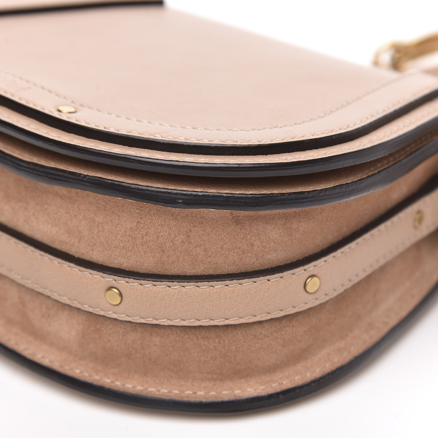 Chloe Calfskin Suede Small Nile Bracelet Bag Biscotti Beige 10 of 11
