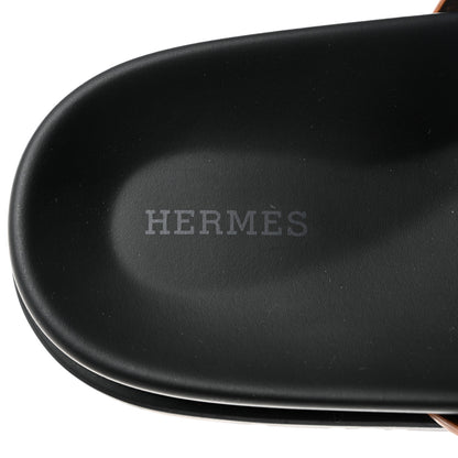 Hermes Calfskin Mens Chypre Sandals 44.5 Naturel 7 of 9