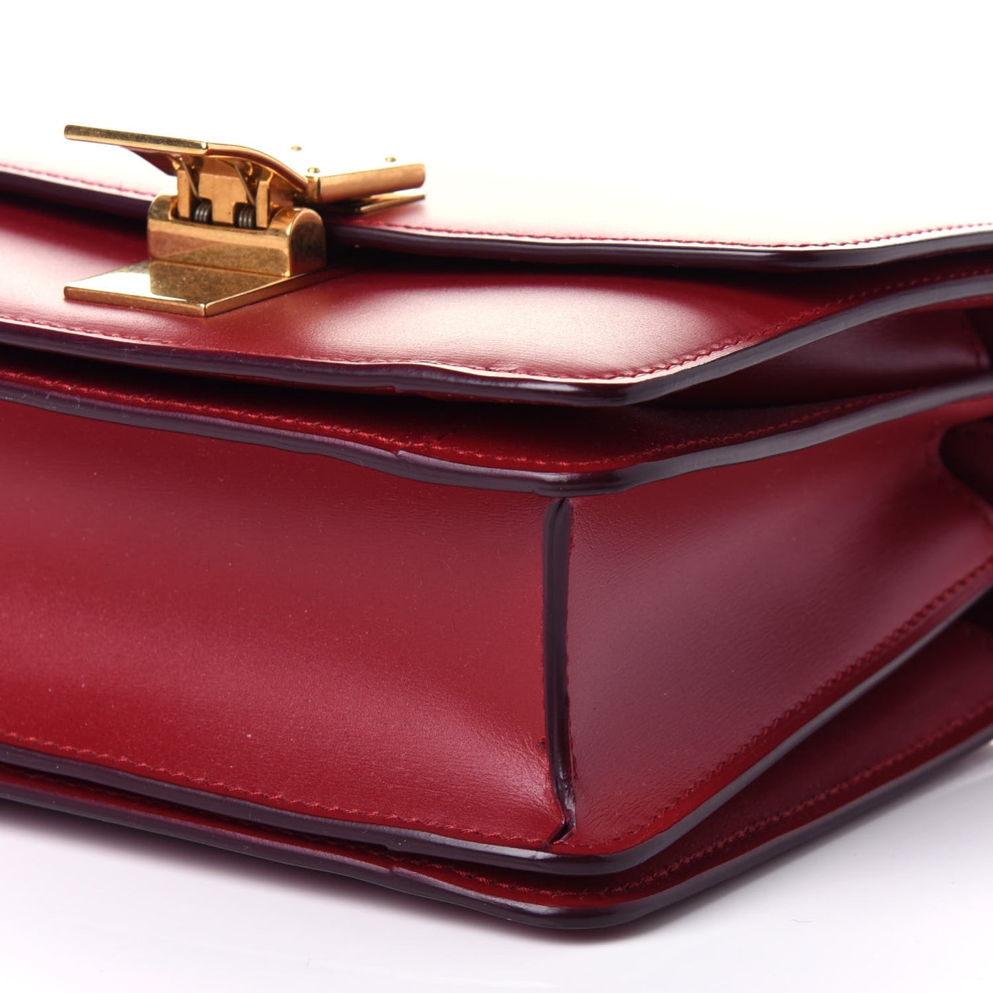 Box Calfskin Small Classic Box Flap Bag Red