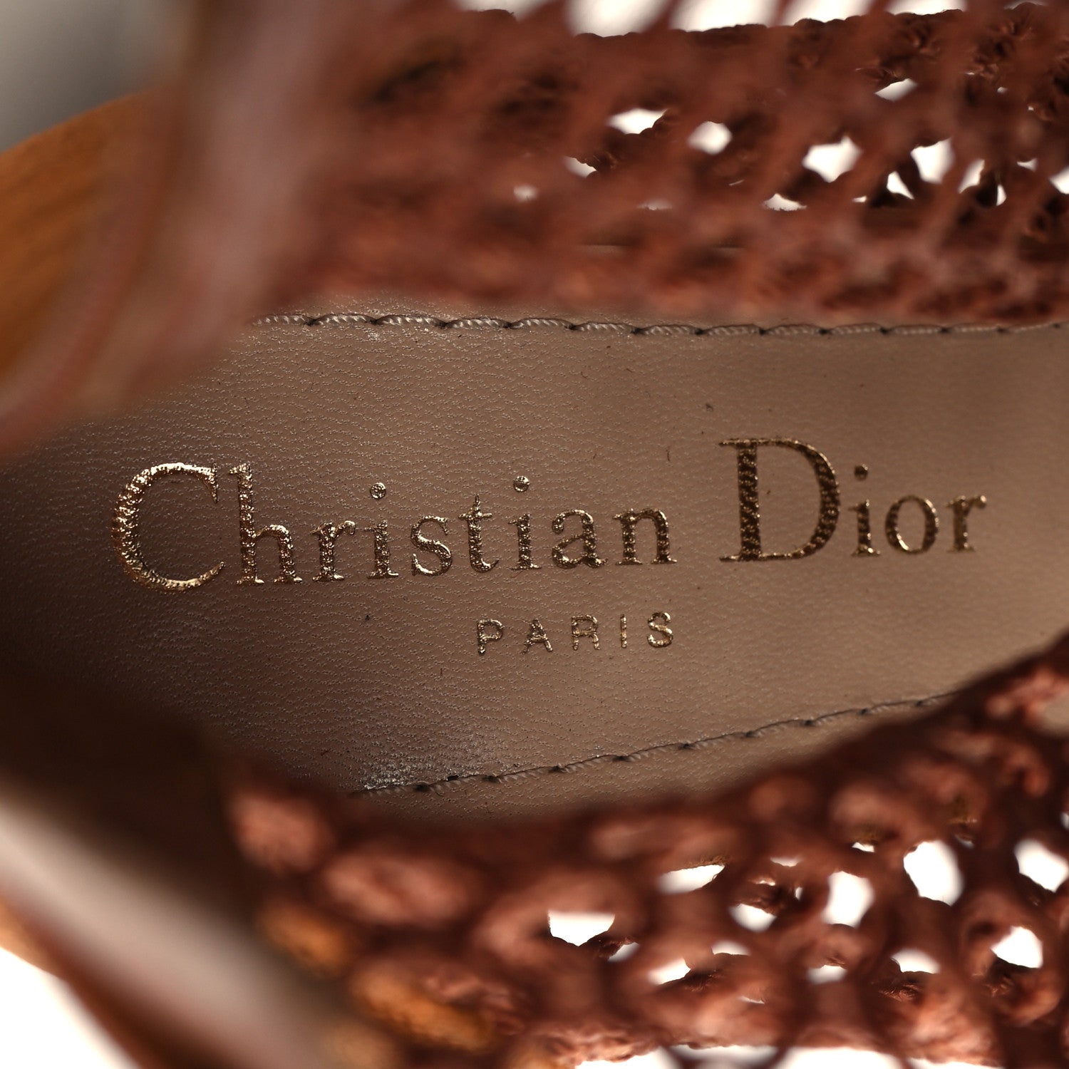 Christian Dior Suede Resille Naughtily-D 30mm Ankle Boots 37.5 Golden Brown 6 of 9