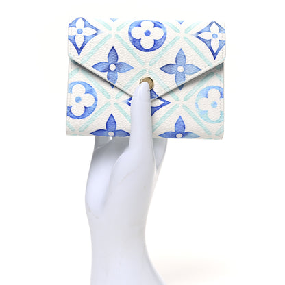 Louis Vuitton Monogram Tiles By The Pool Victorine Wallet Lagoon Blue 2 of 6