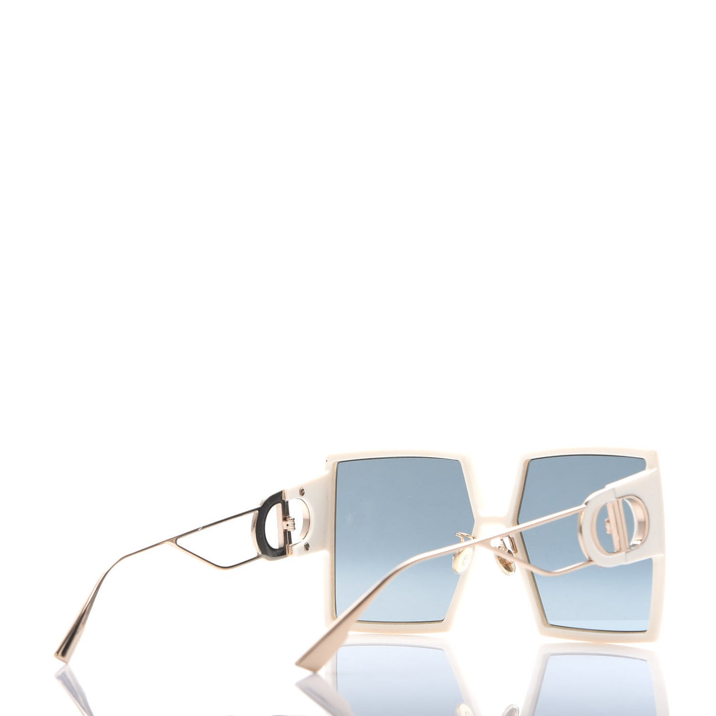 Square 30 Montaigne Sunglasses White