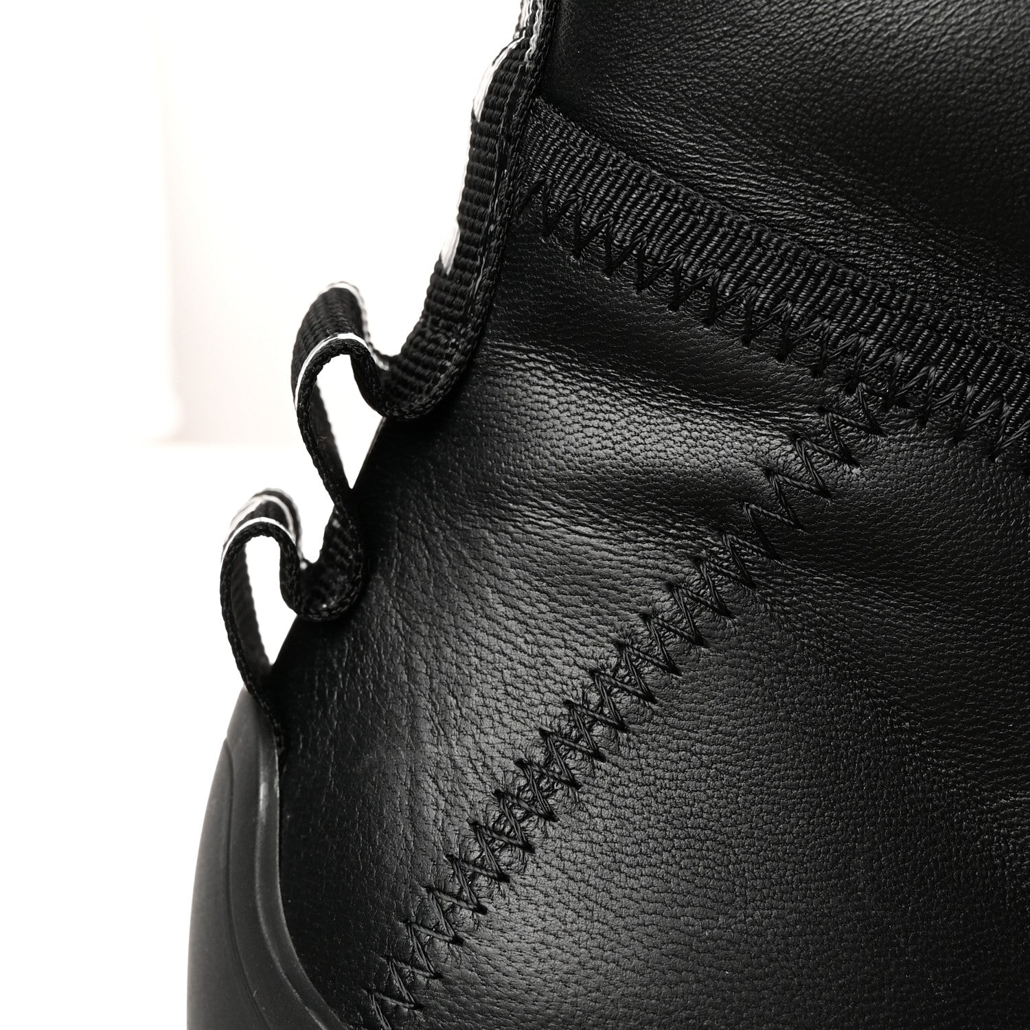 Fendi Vitello Logo Tape Promenade Ankle Boots 40 Black 12 of 13