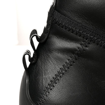Fendi Vitello Logo Tape Promenade Ankle Boots 40 Black 12 of 13