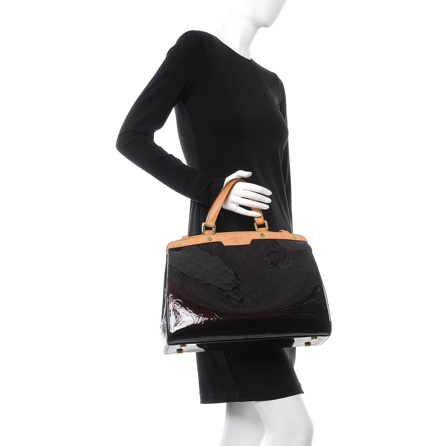 Louis Vuitton Vernis Brea GM Amarante 3 of 8