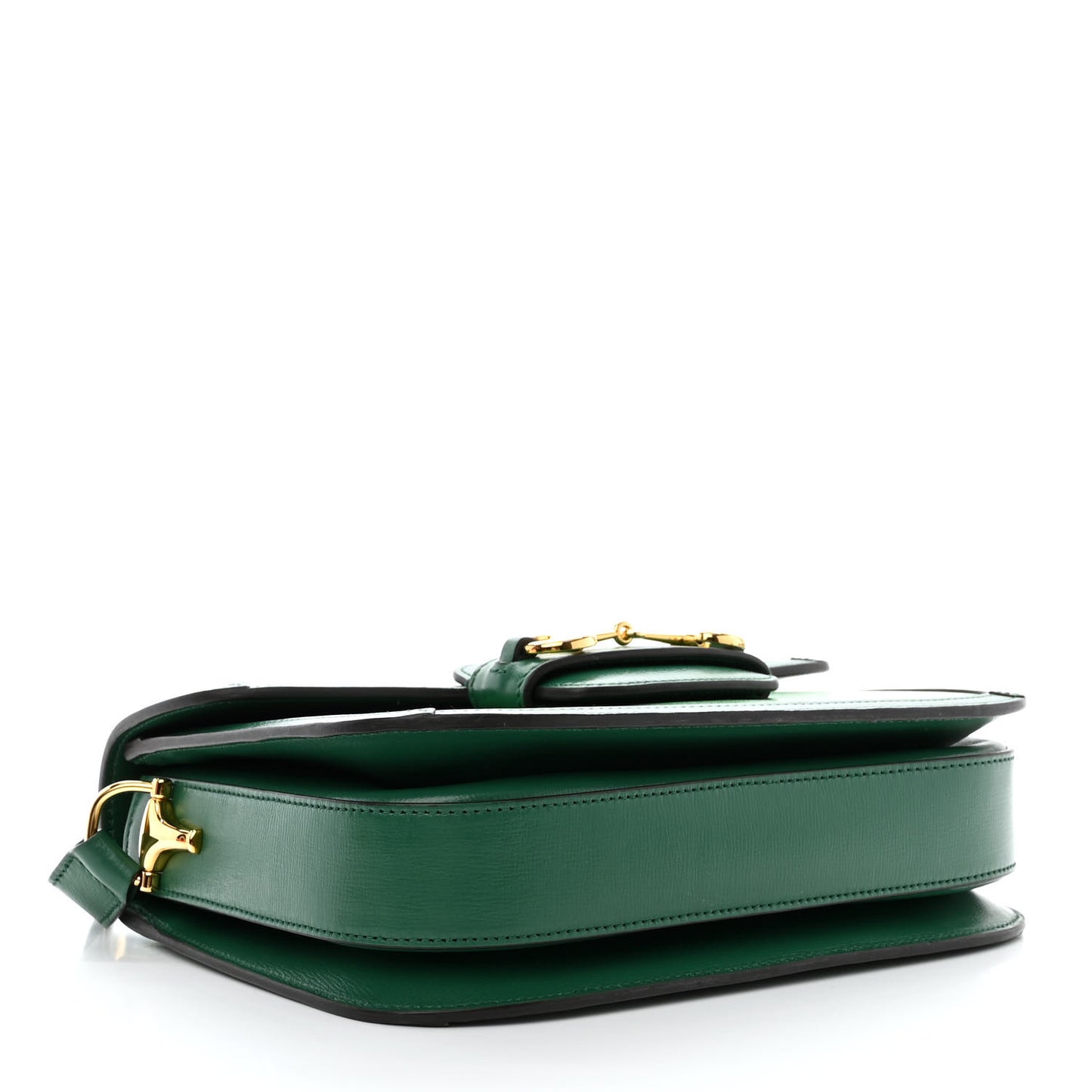Azalea Calfskin Horsebit 1955 Shoulder Bag New Shamarock Emerald