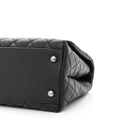 Chanel Caviar Lizard Quilted Small Coco Handle Flap Black 10 of 10
