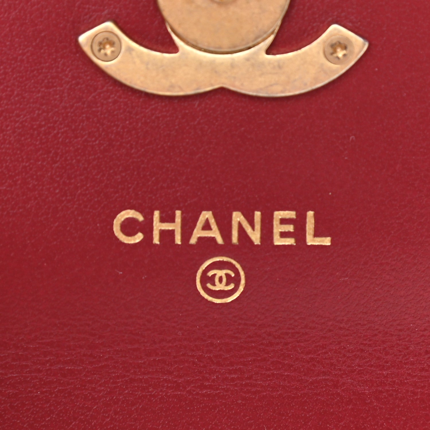 Chanel Calfskin Quilted Perfect Fit Coin Purse With Chain Burgundy 6 of 12