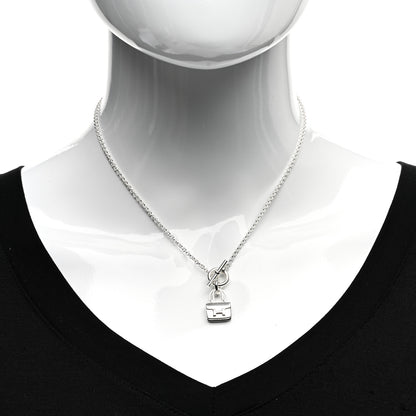 Hermes Sterling Silver Constance Amulettes Pendant Necklace 2 of 4