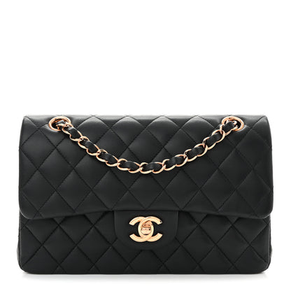 Chanel Lambskin Quilted Small Double Flap Black 1 of 11