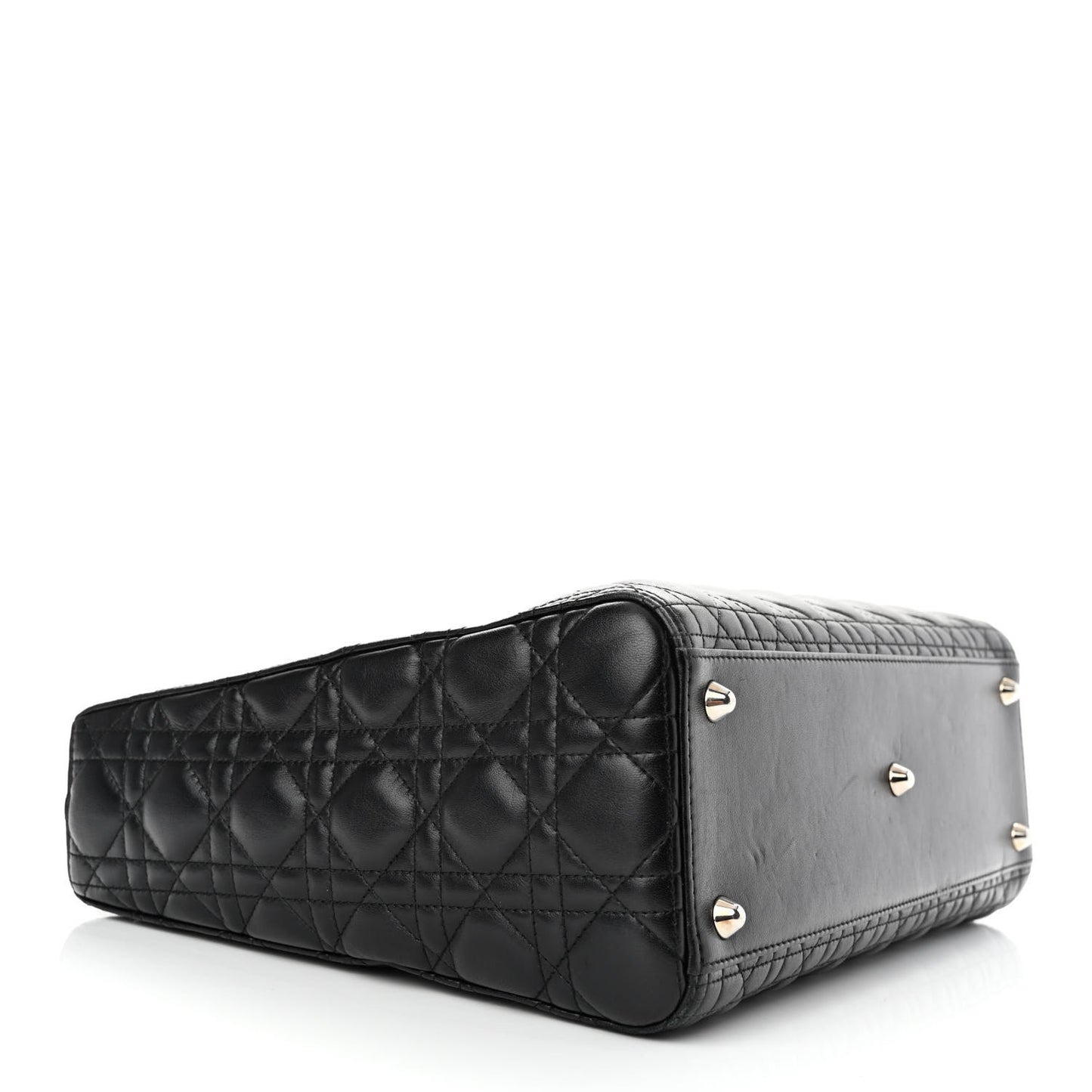 Lambskin Cannage Large Lady Dior Black