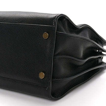 Saint Laurent Grained Calfskin Small Supple Sac De Jour Black 12 of 12
