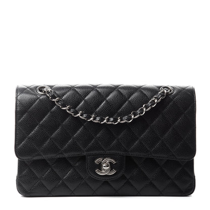 Chanel Caviar Quilted Medium Double Flap Black 1 of 12