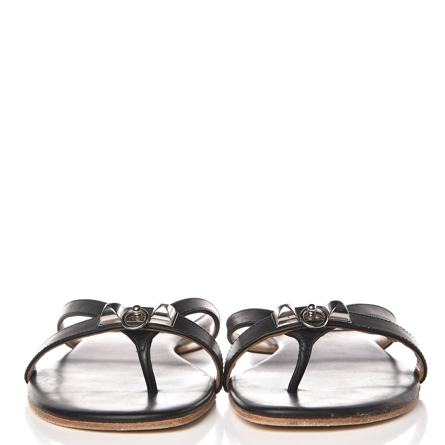Nappa Calfskin Corfou Sandals 38 Black
