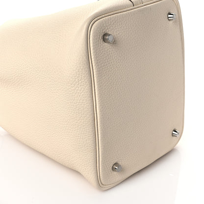 Hermes Taurillon Clemence Picotin Lock 22 MM Nata 9 of 10