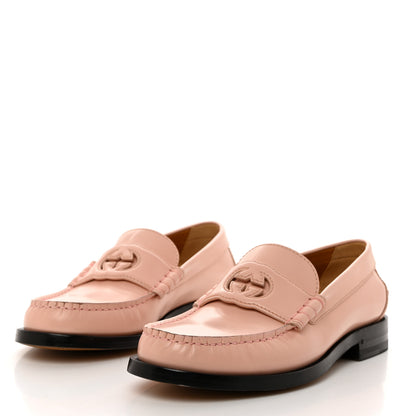 Gucci Millennial Ribot Cut Out Interlocking G Loafers 40 Perfect Pink 3 of 8
