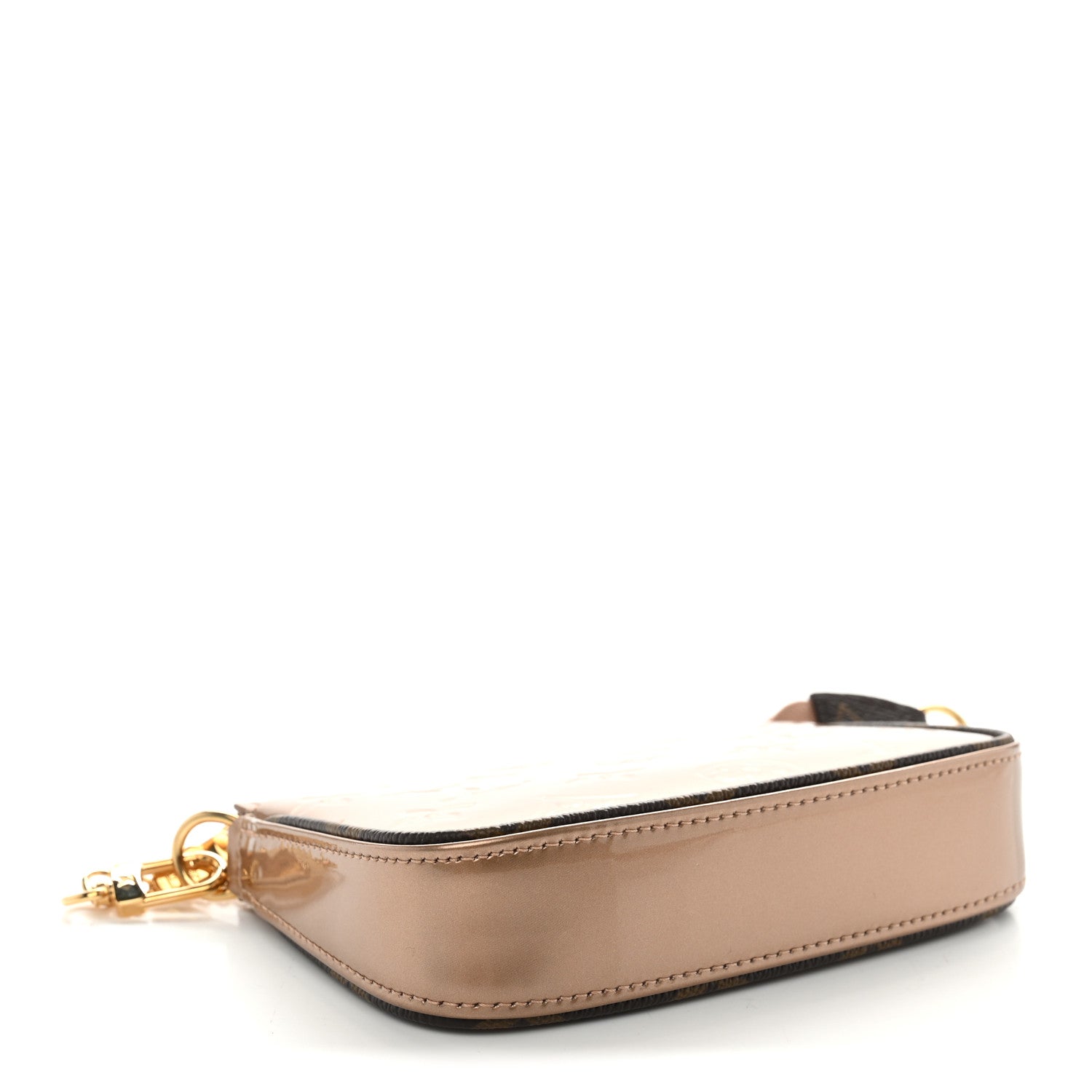Louis Vuitton Metallic Vernis Mini Pochette Accessories Rose Gold 4 of 6