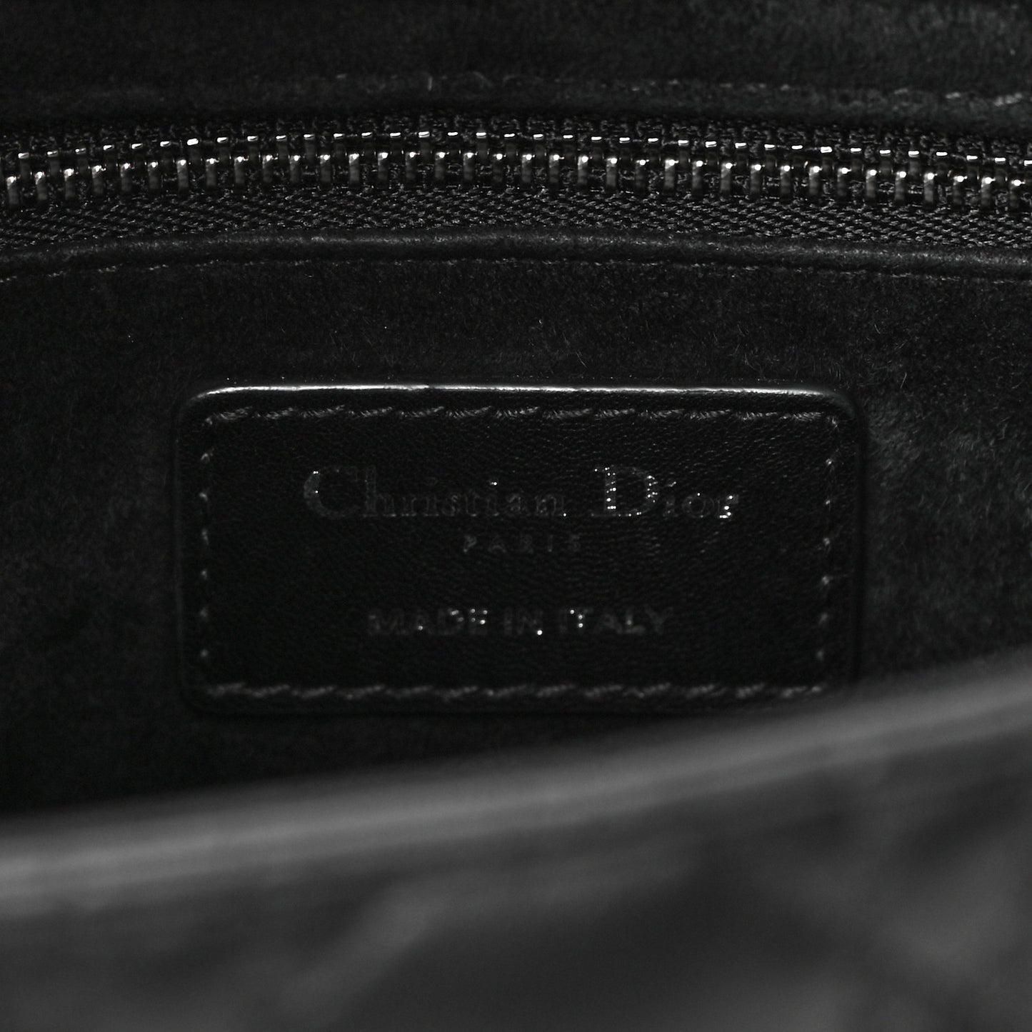 Lambskin Cannage Medium Lady Dior Black