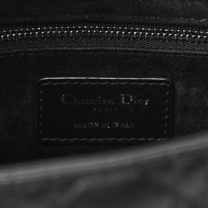 Christian Dior Lambskin Cannage Medium Lady Dior Black 6 of 10