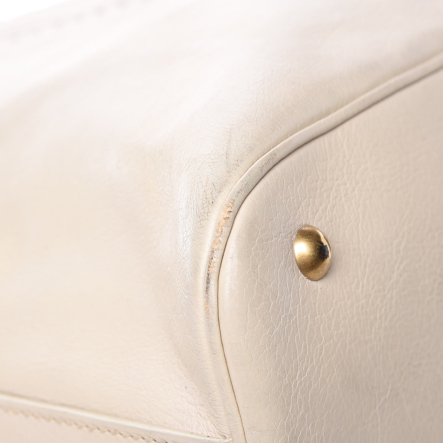 Calfskin Oversized Muse Ivory