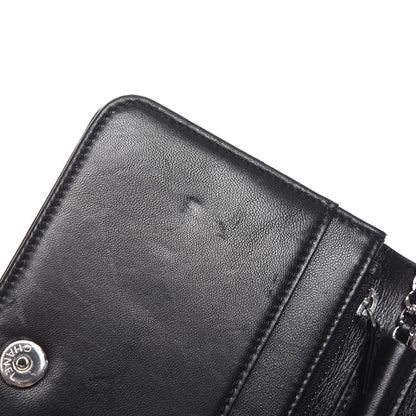 Chanel Calfskin Strass Boy Wallet On Chain WOC Black 9 of 10