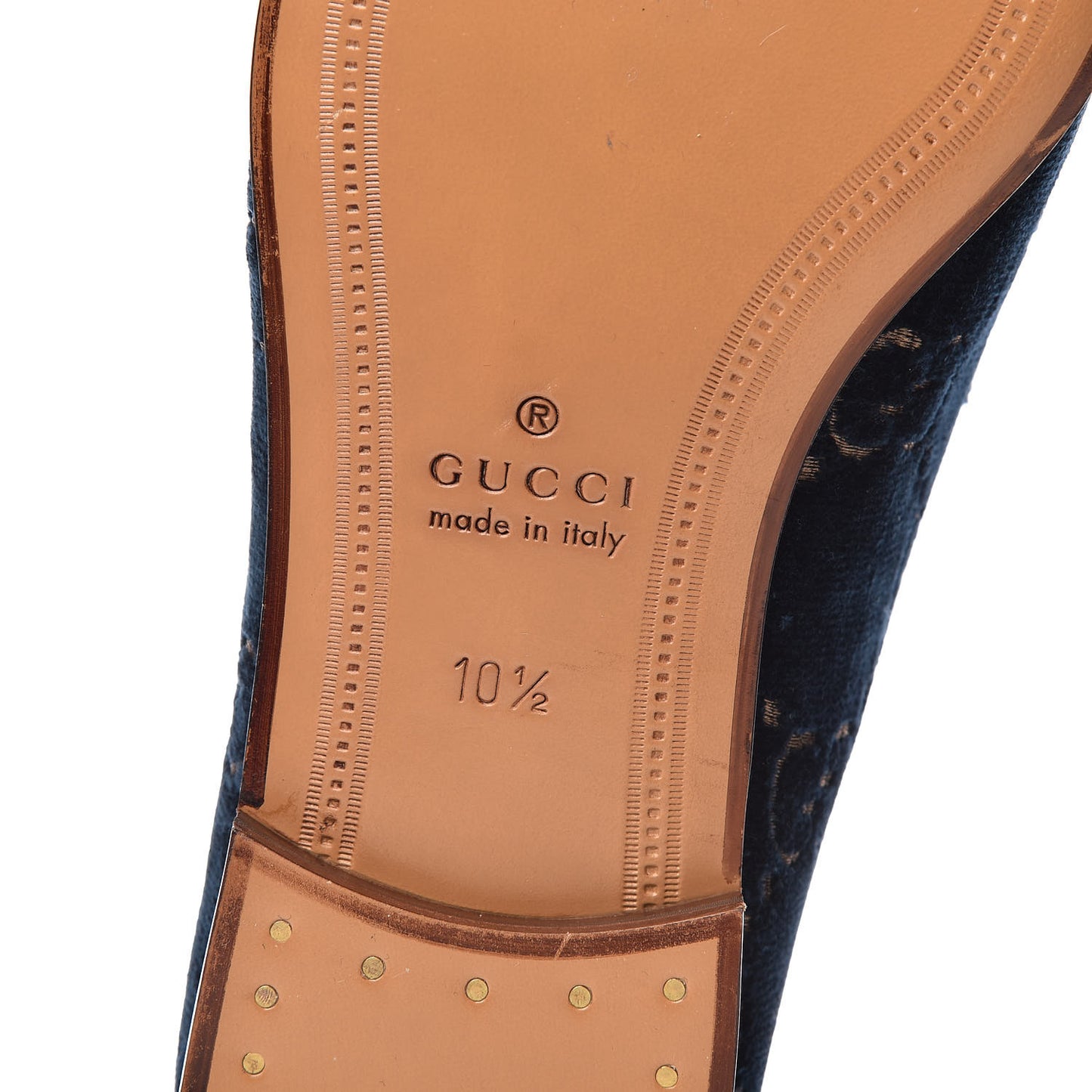 Velvet GG Monogram Horsebit Mens Jordaan Loafers 10.5 Blue Beige