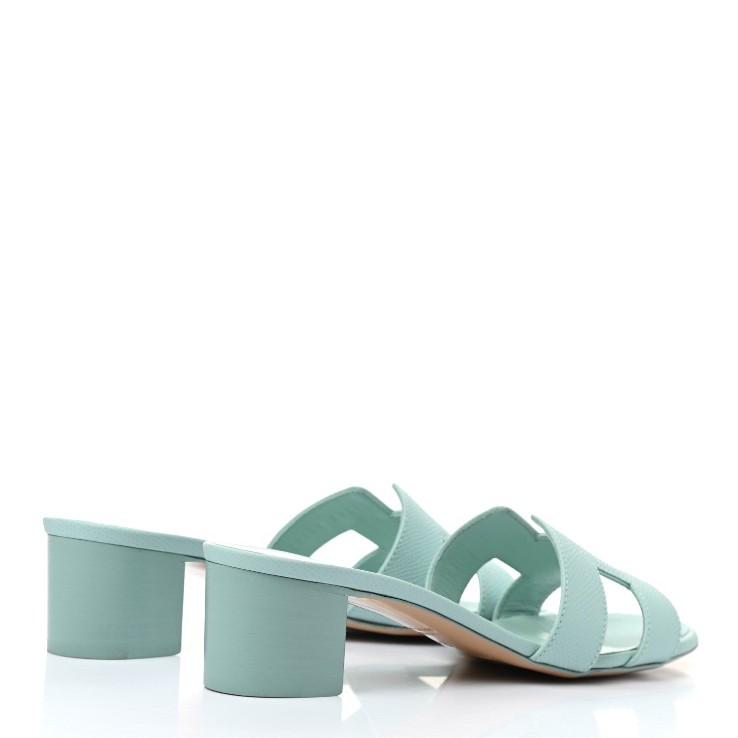 Hermes Epsom Oasis Sandals 37 Vert Embrun 4 of 8