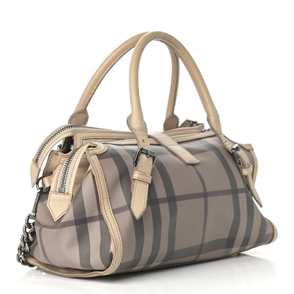 Burberry Smoked Check Satchel Trench 3 of 26