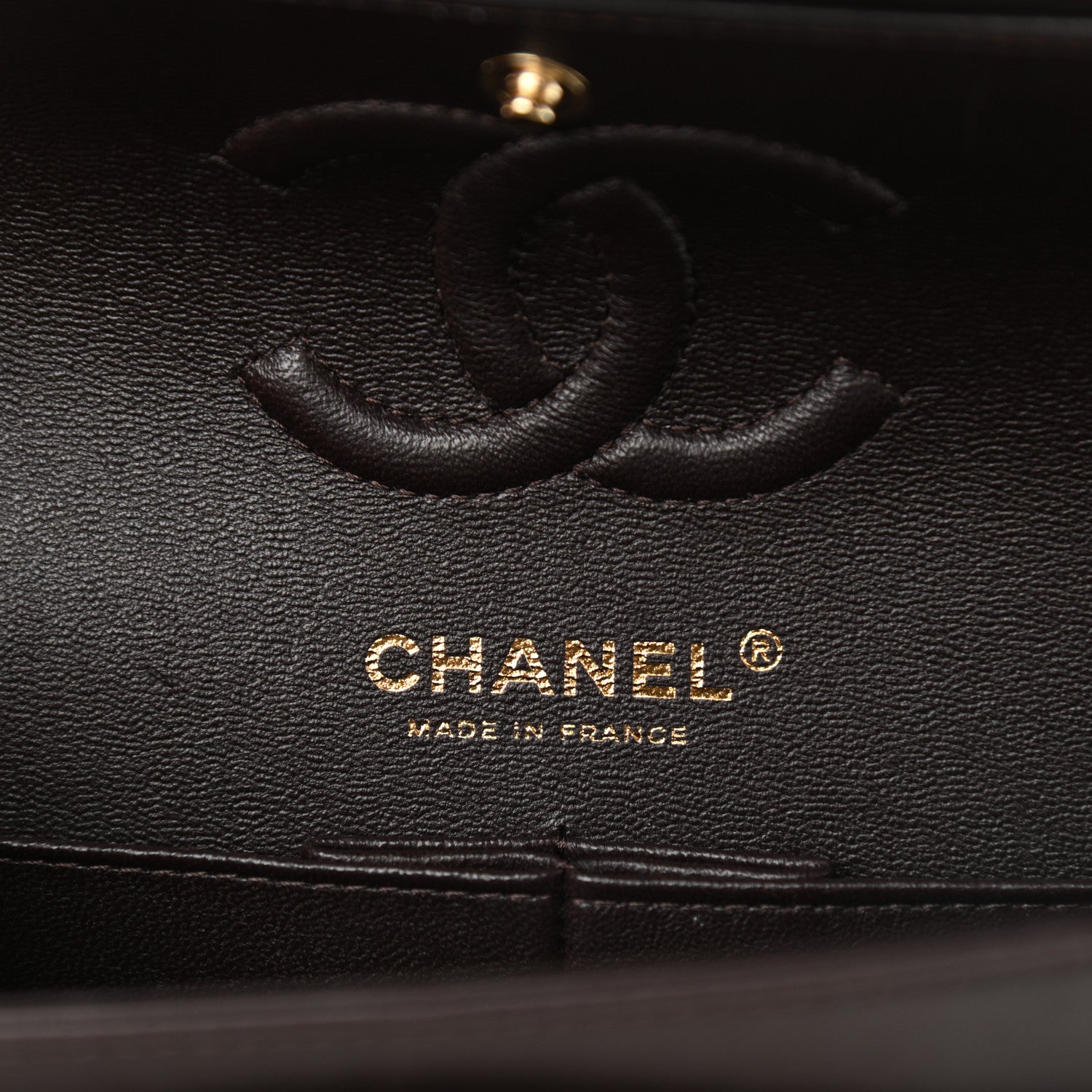 Chanel Lambskin Quilted Small Double Flap Dark Brown 6 of 11