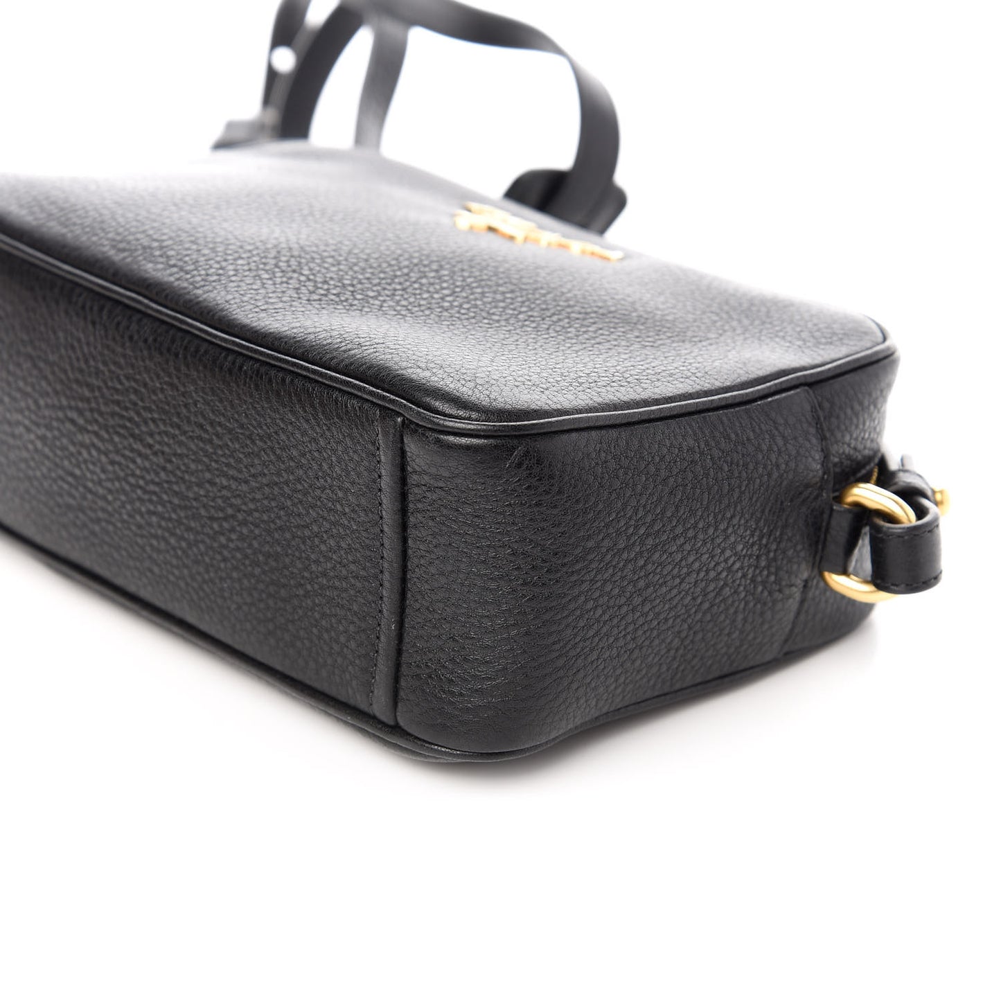 Vitello Daino Camera Crossbody Black