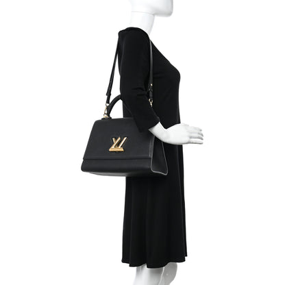 Louis Vuitton Taurillon Twist One Handle MM Black 2 of 12