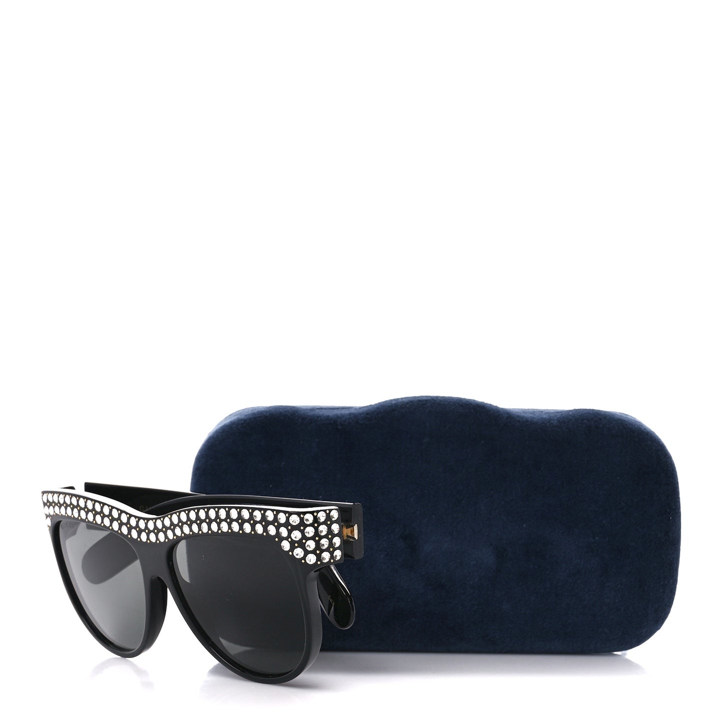 Acetate Crystal Sunglasses GG0147S Black