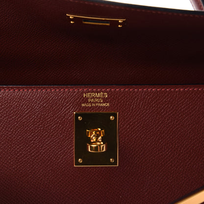 Hermes Epsom Kelly Sellier 32 Rouge H 8 of 11
